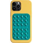 OCTOBUDDY - Silicone Suction Phone Case Adhesive Mount - Hands-Free, Strong Grip Holder for Selfies & Videos - Durable, Easy to Use - iPhone & Android Compatible - 2.25″ x 3.25″, Turquoise