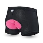 LA DEARCHUU Cycling Underwear Shorts for Women 3D Padded Bike Bicycle Liner Shorts Black, L