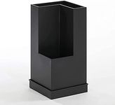 INDIAN DECOR. 56101 Metal Umbrella Holder, Square Free Standing Umbrella Holder, Rustproof Umbrella Stand for Home Office Entryway Decor Space Saving - Black