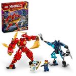 LEGO NINJAGO Kai’s Elemental Fire Mech Toy 71808 (322 Pieces)