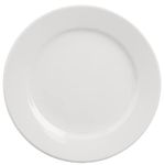 Olympia Athena Hotelware Wide Rimmed White Plates, Pack of 12, Diameter: 165mm / 6 1/2 inch, Catering and Restaurant Grade | CC206