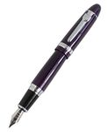 Jinhao 159 Big Heavy Barrel Medium Nib Fountain Pen with Silver Clip - Purple