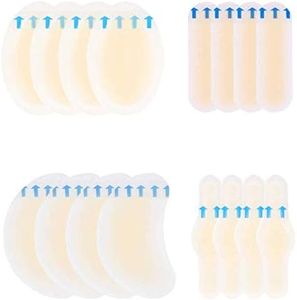 16Pcs Invisible Blister Plasters Bandages Hydrocolloid Gel Dressing Blister Cushion Pads Gel Blister Guard Blister Prevention Patches Waterproof Blister Protector Hydro Seal Band Aid for Heel Foot Toe