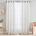 JINCHAN Linen Textured Curtain for 