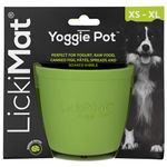 LICKIMAT Yoggie Pot – Distraction, Fun and Enrichment. Long Lasting Rubber Licking Treat Dispenser for All Dog Sizes and Slow Feeder for Small Dogs. The Newest LickiMat