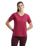 Jockey Crew Neck T-Shirt For Women AW88_Red Plum_XXL