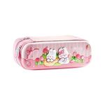 Parshya Pencil Case Double Layer 3D Cute Pencil Case Aesthetic Pencil Case for Girls Large Capacity Pen Pencil Pouch Multifunctional Stationery Organizer for School (Rabbit Gardern)