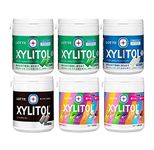 Lotte Xylitol Bottle Gum Assortment Set, 4 Types, 6 Pieces in Total | Made in Japan | Japanese Gum