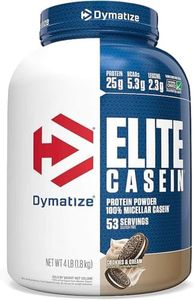 Dymatize Elite Casein Slow Release Protein Cookies & Cream, (4lbs) 1.81kg