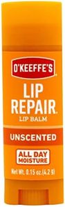 O'Keeffe's Unscented Lip Repair Lip Balm Stick, Unflavored, All Day Moisture, Soothes Dry Cracked Lips, 4.2g/0.15oz Stick, (Pack of 1), 22304