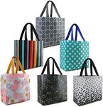 BeeGreen 6 Pack Reusable Tote Bags 