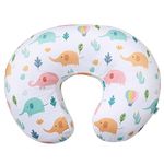 iEvolve Nursing Pillow Cover Breast feeding Pillow cover for Baby Boy Girl，Cover Only(Elephant)