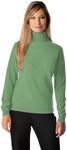 Cashmere Boutique 100% Pure Cashmere Turtleneck Sweater Women - Pullover, Slim Fit, Soft and Warm Long Sleeve Sweater - Sage Green, Small