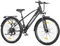 Touroll J1 Electric Bike, Pedal Assist City E Bike, 27.5" Electric Bicycle, 7 Speed, Dual Disc Brake, Rechargeable, 2024 Model
