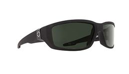 Spy Dirty Mo Sunglasses Soft Matte Black with Happy Grey Green Lens