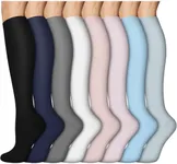 ACTINPUT Compression Socks for Women and Men,Knee High Support Socks for Nurses,Running,Travel