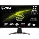 MSI MAG 27CQ6F 27 Inch WQHD Curved Gaming Monitor - 1500R 2560 x 1440 Rapid VA Panel, 180 Hz / 0.5ms (GtG, Min.), Adaptive-Sync - DP 1.4a, HDMI 2.0b CEC