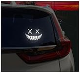 Reflective Smile Demon Car Sticker,Funny Cool Die Cut Waterproof Car Window Decal