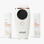 NEW Flasher 2.0 Kit by Nood: Complete Hair Removal for Men and Women with Flasher 2.0 in Gloss White, Revealer Exfoliant and Reviver Aloe | Pain-free and Safe for Whole Body Treatment