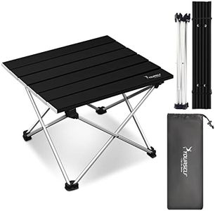 SYOURSELF Camping Table,Table Pliante Camping,Folding Camping Table Portable,Camping Tables with Storage Bag Camp Table for Outdoor Indoor Beach Picnic BBQ Hiking Boat Travel Fishing (Black)