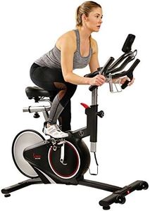 Sunny Health & Fitness Magnetic Rear Belt Drive Indoor Cycling Exercise Bike with RPM Cadence Sensor - SF-B1709, Black