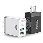 [2-Pack] USB C Wall Charger, Aiminu