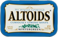 ALTOIDS CURIOUSLY STRONG MINTS, WINTERGREEN, 49.90g TINS (PACK OF 12)