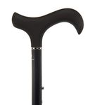 Carbon Fibre Adjustable Telescopic Stick with a Soft Touch Derby Handle Black Diamond Pattern