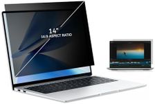 MOBDIK Laptop Privacy Screen 14 Inch for 16:9 Ratio Computer Monitor, Removable Anti Glare Blue Light Filter, Anti-Spy, Anti-Scratch