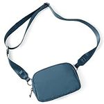 ODODOS Crossbody Bag with Adjustable Strap Small Shoulder Pouch for Workout Running Traveling Hiking, Blue