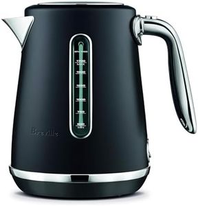 Breville the Soft Top Luxe 1.7 Litre Kettle, Black Truffle, BKE735BTR