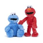 Whitehouse Leisure Cookie Monster & Elmo 2 Pack Sesame Street Super Soft Gift-Quality Cuddly Plush Toys 42cm