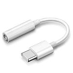 USB C to 3.5mm Headphone Adapter, USB Type C Male to 3.5mm Female Aux Headphone Jack Adapter, Aux to USB C Earphone Adaptor Converter Cable, Compatible with Samsung Galaxy & More Type C Devices