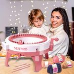 Zorzel Sentro Knitting Machine 40 Needles, Perfect Knitting & Crochet Kit for Beginners, Smart Knitting Loom Supplies, Christmas Gifts for Kids & Adults