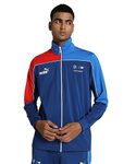 Puma Polyester Men's Standard Length A-Line Coat (621217_Pro Blue-M Color