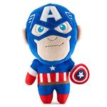 Kidrobot Plush Toy Marvel Phunny Plush - Captain America - 8", Blue-red