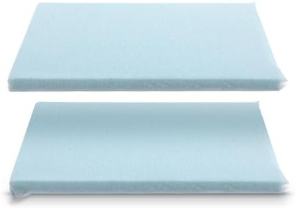 Beeveer 2 Pcs Adjustable Memory Foam Pillow Soft Ultra Thin Height 1.2'' Insert for Pillow for Neck Pain Relief, Slim Flat Memory Foam Layer for Neck Support for Back, Side and Stomach Sleeper