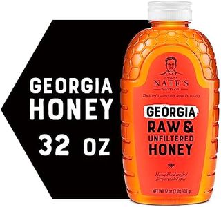 Nate's Georgia 100% Pure, Raw & Unfiltered Honey, 32 oz. Squeeze Bottle - All-natural Sweetener