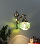 ELIANTE by Jainsons Lights | Antique Royal Mosaic Wall Lamp for Colorful Designer Lighting Effects - PUMPING-1W-WALL - by Jainsons Lights - Without Bulb