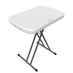 Lifetime 26-Inch High-Density Polyethylene and Powder Coated Steel Personal Table (White)
