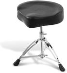 Pyle Adjustable Drum Stool - Portable Drum Guitar Instrument Seat with Double-braced Legs, Soft Padded Cushion Seat, Height Adjustable