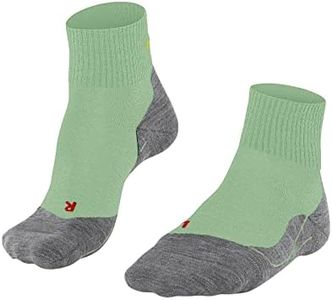 FALKE Women's TK5 Hiking Socks, Green (Quiet Green 7378), 6.5-7.5, 1 Pair