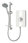 Triton Showers Collection 2 | Shower Electric | 9.5 KW | Triton Aspirante I WHITE GLOSS I Electrical Showers | with Showerhead and Anti Twist Hose | Best Electric Shower Units for Bathrooms