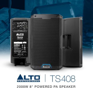ALTO TS408 8" Powered PA Speaker – 2000W, Bluetooth, 3-Channel Mixer