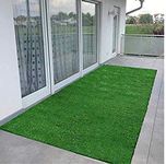 Comfy Home High Density Artificial Grass, Artificial Grass Carpet for Garden, Balcony, Door, Artificial Grass Carpet, Door Mat, Floor Mat, Yoga Mat, Foot Mat,,Green