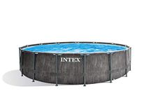 Intex 15 ft x 48-inch Greywood Prism Frame Premium Pool Set