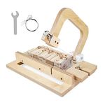 RoseFlower Wooden Soap Cutter with Wire, Adjustable Soap Cutting Tool with Size Scale, Professional Single Wire Soap Slicer Handmade Soap Loaf Bar Cutter DIY Making Cutting Tool