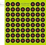 620 targets in Pack of 10 sheets 1" Stick & Splatter - Adhesive splatterburst Shoot-N-C Shooting Targets. Where you hit turns bright yellow. For .22 rifles, air rifles, air pistols, AirSoft & BB guns