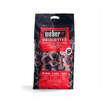 Weber Barbeque Briquettes | 8 kg Bag | BBQ Coal for Weber Grills | Coal BBQ Fuel | Premium Quality, Easy to light | Long Lasting | 100% Natural, Made from Waste Wood (1759180)