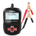 FOXWELL BT100 Pro 12V Automotive Battery Tester Analyzer for Regular Flooded Agm Flat Plate Spiral Gel Batteries, Car Cranking & Charging System Analyzer Scan Tool